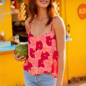 Fighting Eel Nala Tank XS NWT Pink Crush Camisole